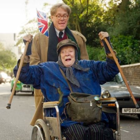 Alex starring in the film, the Lady in the Van